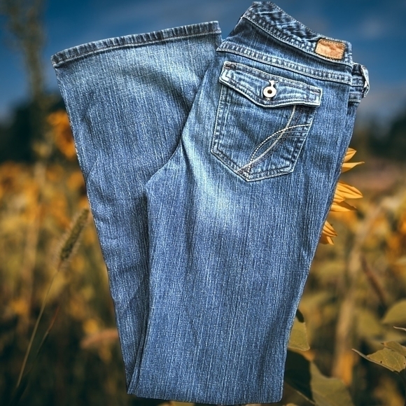 🟢Vintage Tommy Jeans 7R Low Rise Flare - Picture 3 of 6